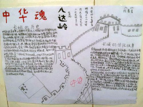 长城历史手抄报