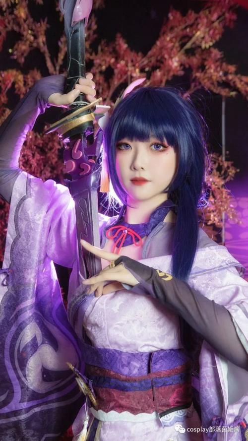 cos:原神雷电将军cos正片@七海