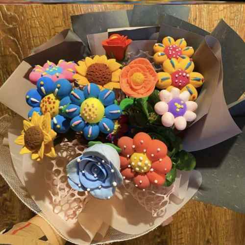 花束手工diy黏土教师节10岁橡皮泥