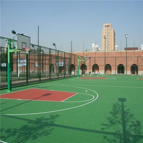 阜阳硅pu篮球场地胶,塑胶球场运动篮球场地面,丙烯酸