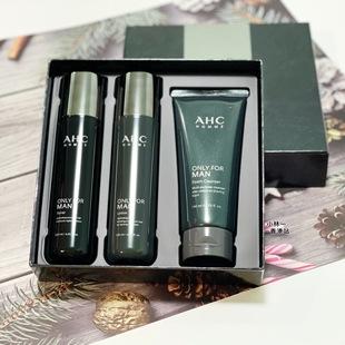 专用洗面奶控油ahc男士秋冬男士护肤水乳三件套盒补水护肤品套装