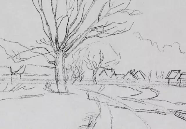 风景素描 精炼的作画步骤,适合初学者—城院学堂