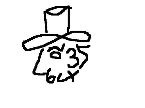 用09这几个数字画一个人的图像吗