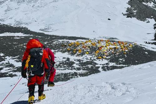 冰雪镜头纪录登顶珠峰|珠穆朗玛峰|喜马拉雅山|登山者