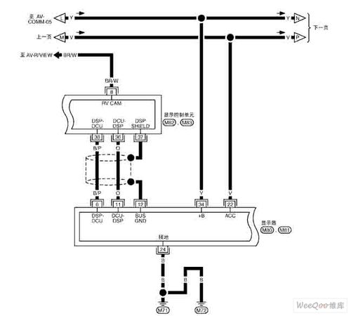 日产电路图:nissan新天籁导航系统电路图十四