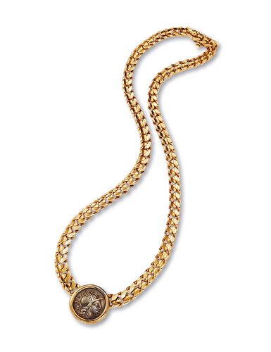 lot 2190 宝格丽 bvlgari,古币系列黄金项链