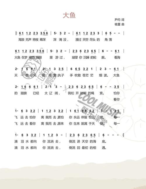 《大鱼》|空灵鼓演奏&曲谱