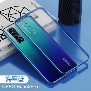 oppo手机reno3,oppo手机reno6 奢飞思reno3pro手机壳全包透明防摔软oppo直边电镀潮磨砂防指纹reno3