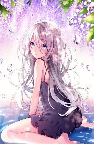 二次元女生动漫壁纸,天生丽质,温柔典雅美少女