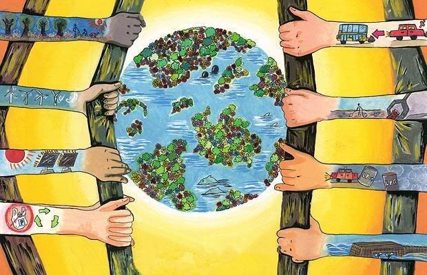 地球-水彩画图集