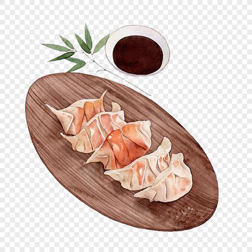 手绘饺子