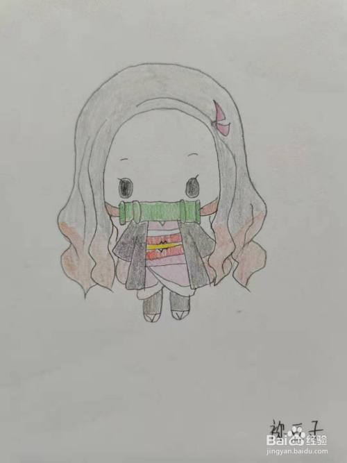 q版祢豆子怎么画