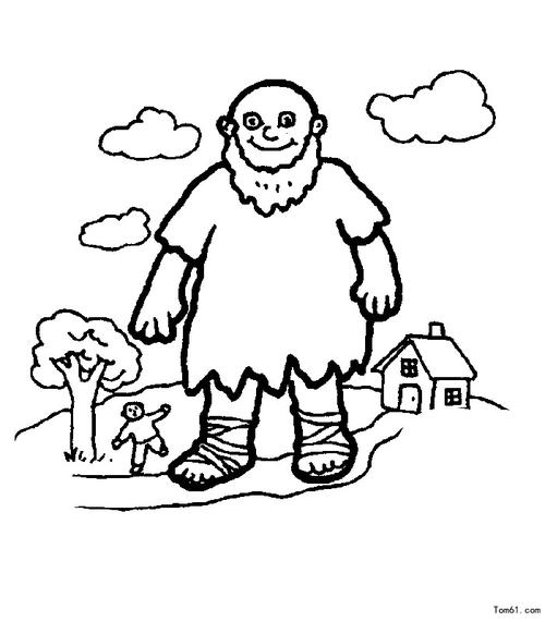 幼儿老师可以画得简单巨人画