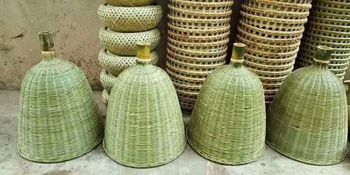 竹编竹制品手工竹编收蜂笼捕蜂笼招蜂笼加大竹编捕蜂器蜜蜂透气