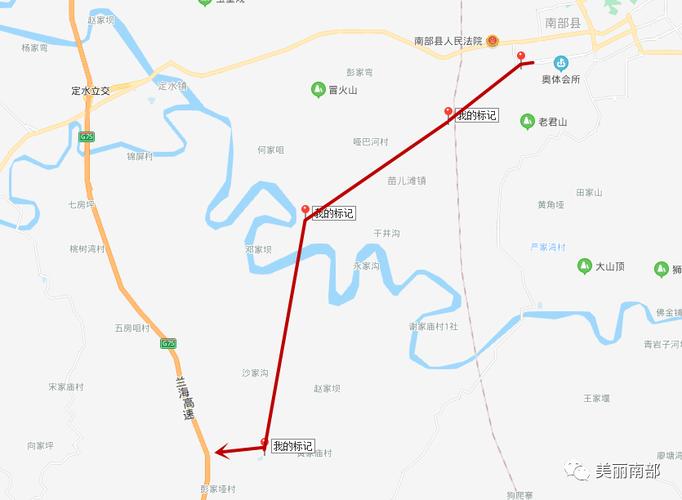 南部g75绕城公路连接线起于嘉陵路西延线,就在南部建材城外面.