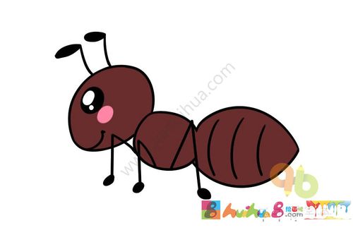 教你画 蚂蚁简笔画