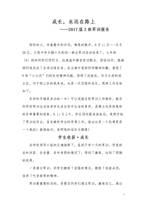 军训报告2017年.doc