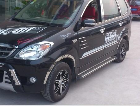 一汽森雅m80侧踏板 脚踏板 外饰改装件 森雅踏板加装装璜