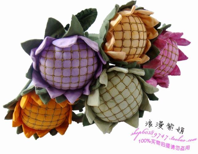 厂家直销民族手工饰品摆件布艺花卉向日葵花民族特色布艺花2528