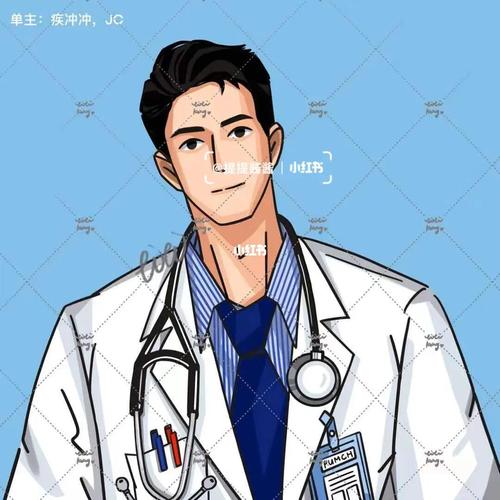头像定制|男医生_头像_约稿_南海区攻略_医学生_男生头像_手绘_医生