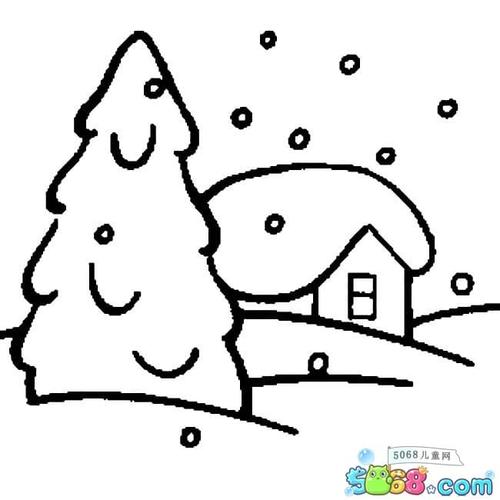 风景简笔画-一起来要糖