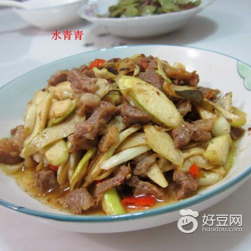 高笋炒肉的材料