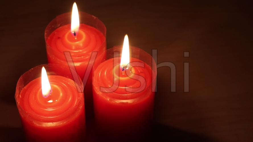 4k蜡烛烛光祈福祈祷许愿实拍视频