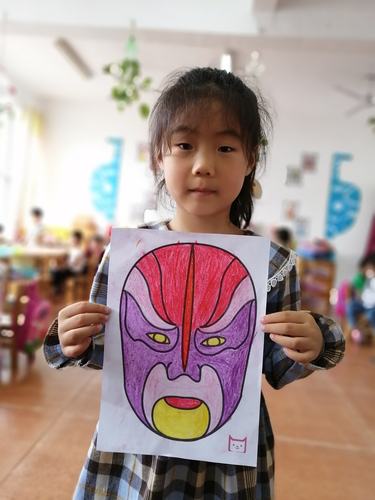 梁集中心园大四班第二周美术活动—京剧脸谱!