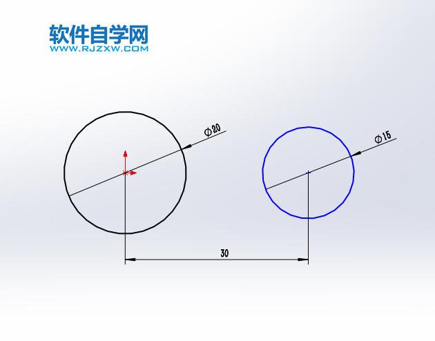 solidworks使用三点圆弧画相切圆