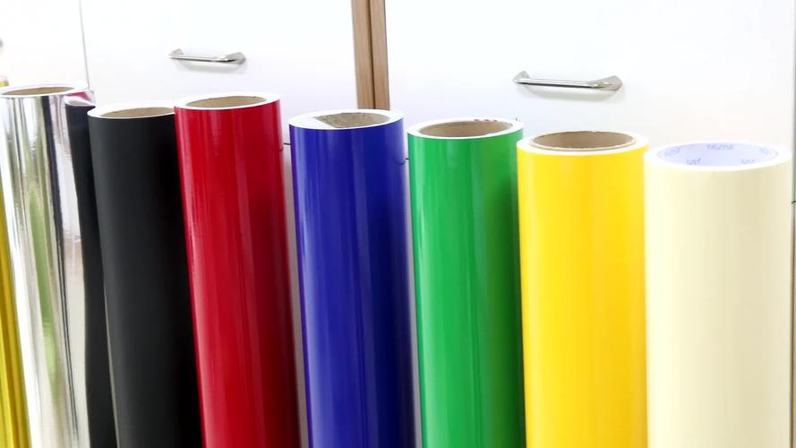 促销广告贴纸哑光膜彩色切割乙烯基高品质pvc红色彩色