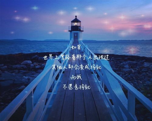 如果,世界上曾经有那个人出现过,其他人都会变成将就,而我,不愿意将就
