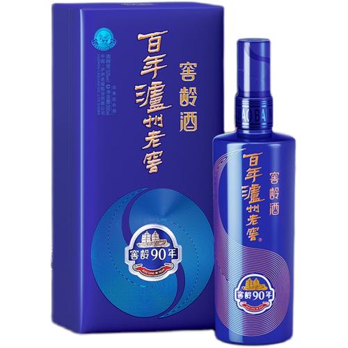 泸州老窖窖龄90年52度浓香型高度白酒酒水酒类 送礼宴请500ml*1瓶