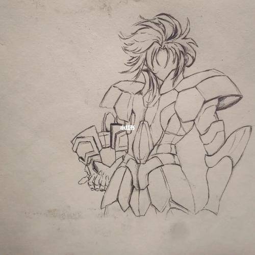 每日素描练习,双子座的撒加.