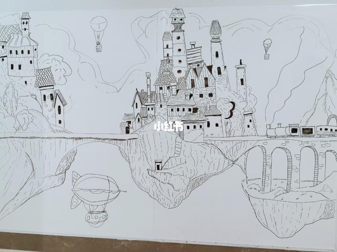 天空之城简笔画_简笔画_夏天去哪玩_滤镜_城堡_书籍_夏日滤镜_文化