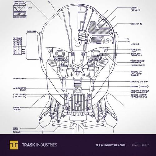 《x战警前传2:未来昔日》曝"哨兵机器人头脑构造图