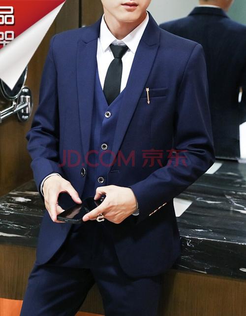 轻奢贵族男装西服男套装商务正装新郎结婚礼服季修身主持男士西装套装