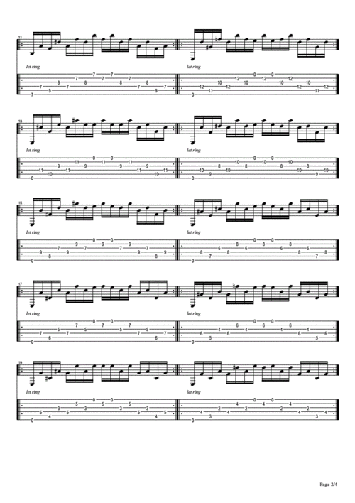 维拉罗伯斯_练习曲第一号_吉他谱_带六线谱.pdf