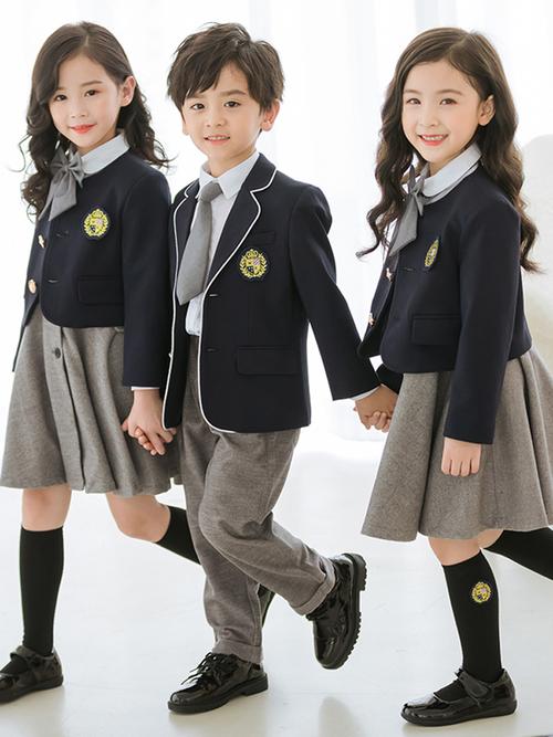 小学生校服春秋款西装套装英伦学院风幼儿园园服合唱服韩版演出服
