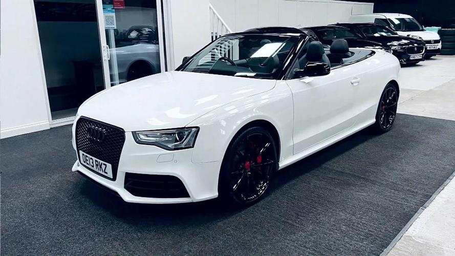 奥迪rs5 4.2 fsi v8敞篷车 红车顶外观和内饰