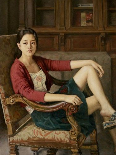 杨飞云写实美女人物油画作品!