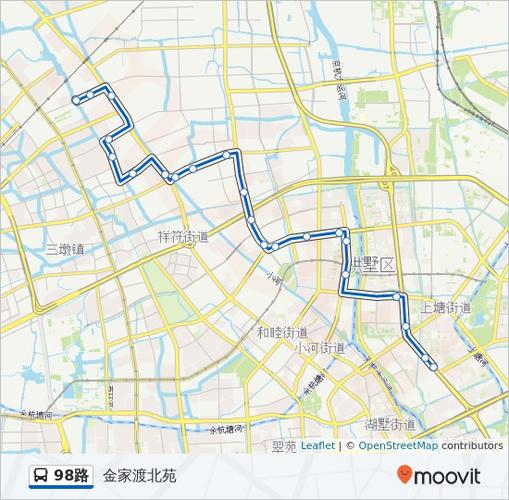 公交98路的线路图