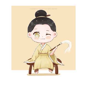 小道姑头像卡通