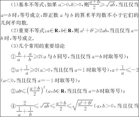 不等式公式