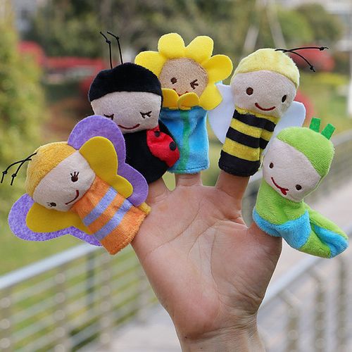 可爱幼儿迷你手指偶娃娃动物手指安抚玩偶早教讲故事指偶玩具礼物