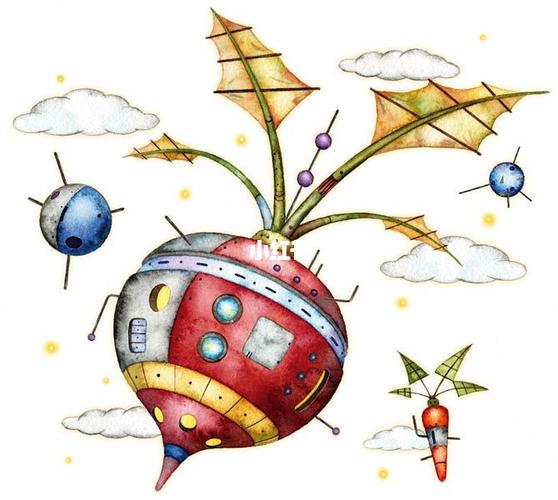 儿童画 科技感十足_儿童画_设计_文化_绘画