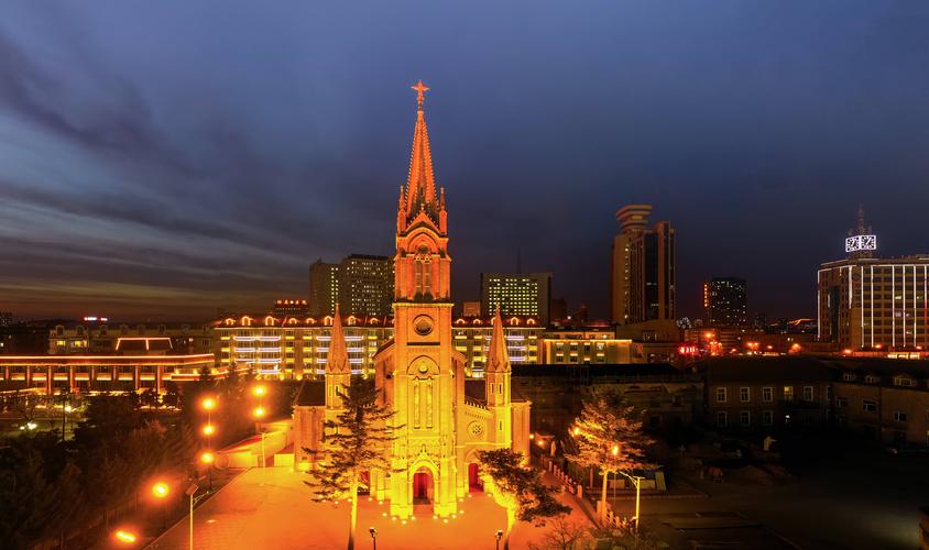 2018年,吉林市天主教堂.