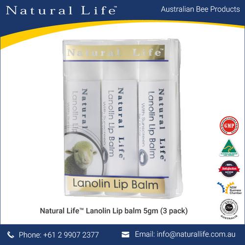 100% natural lanolin moisturizing lip balm