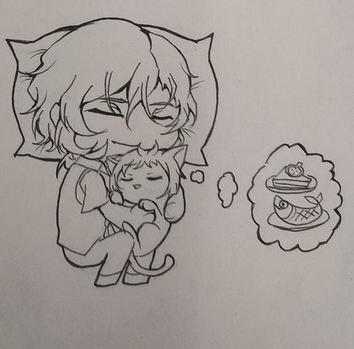 中也君的养猫日常()文豪野犬文豪野犬芥川龙之介文豪野犬中原中也绘画