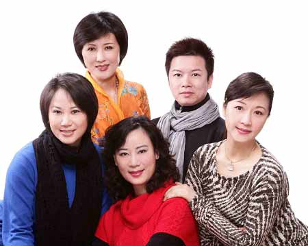 左起:章瑞虹,单仰萍,钱惠丽,赵志刚,方亚芬