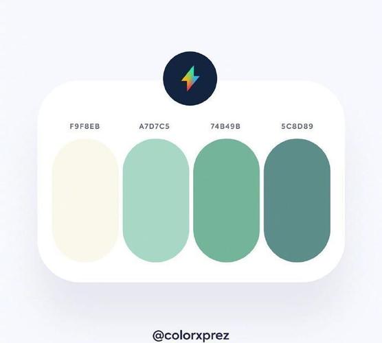 清新的配色方案一组